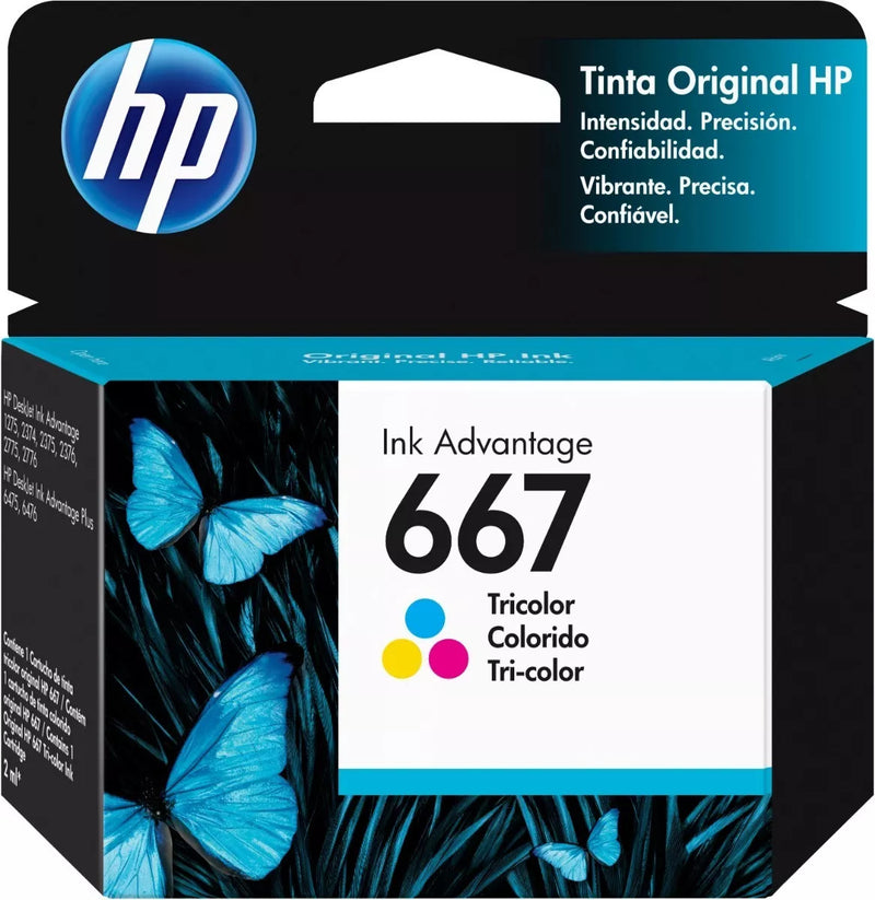 Cartucho Hp 667 Colorido 3ym78ab