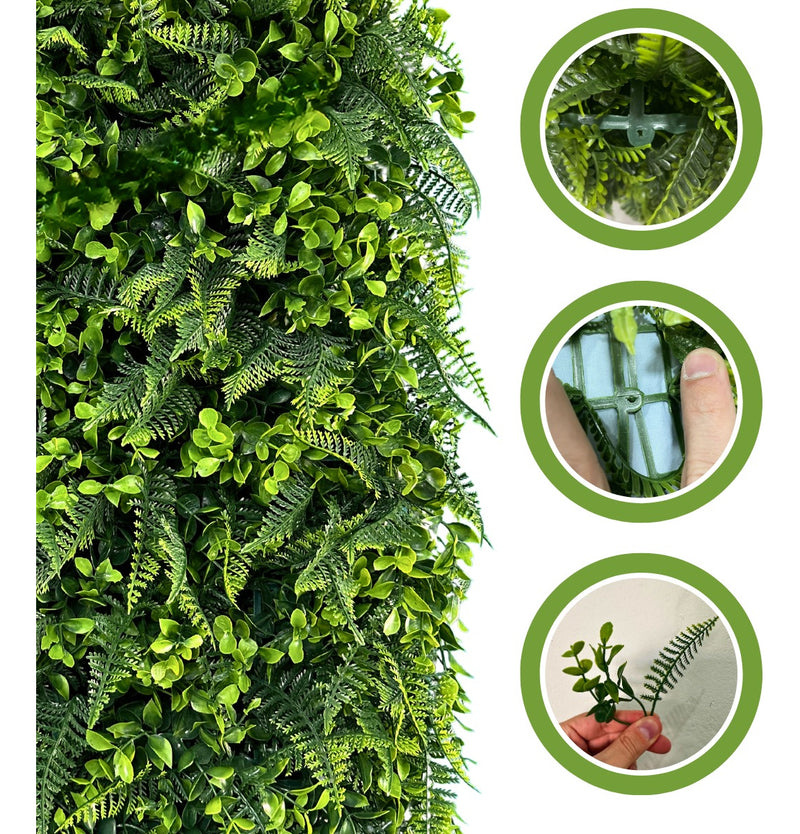Placa De Mini Samambaia Eucalipto 40x60 Jardim Vertical Luxo