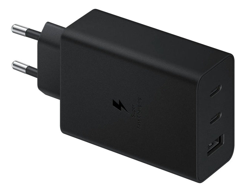 Carregador 2x Usb-c Pd 65w + 30w + Usb-a 30w C/ Cabo Usb-c/c