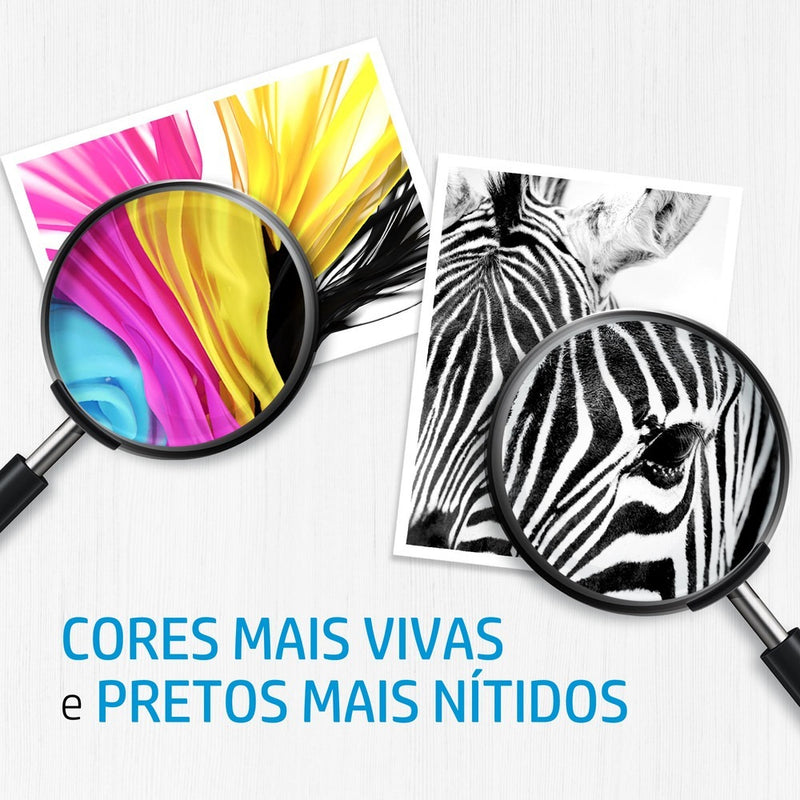 Cartucho HP 664 preto(F6V29AB) Para Deskjet 4535, 4675, 1115, 2135, 3775