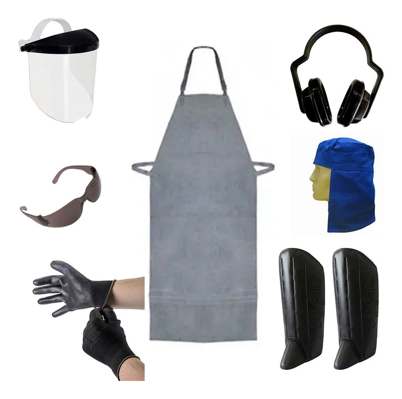 Kit Epi Cortador De Grama Operador De Roçadeira Jardinagem
