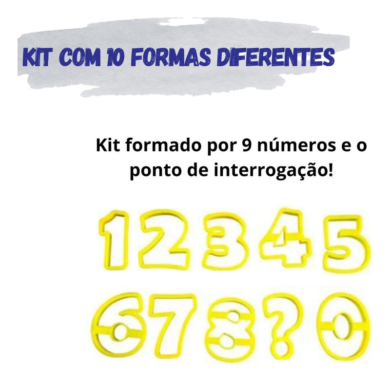 Kit Cortador De Números Para Velas De Biscuit - Premium