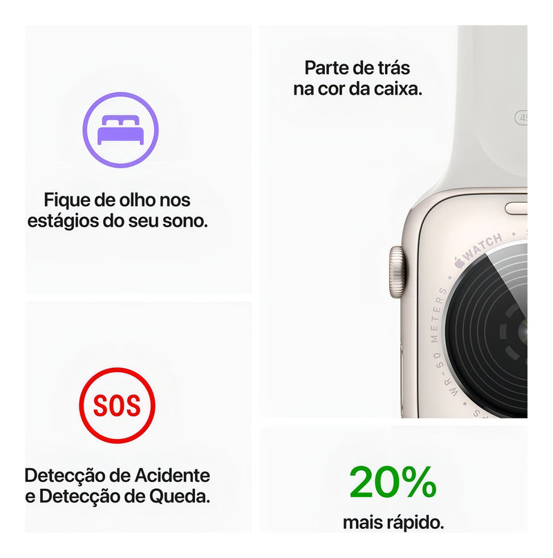 Apple Watch SE GPS - Caixa meia-noite de alumínio 40 mm - Pulseira esportiva meia-noite - 2 GERAÇÃO