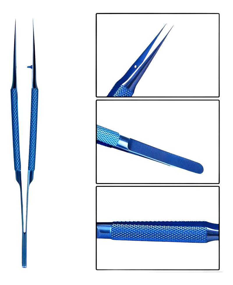 Pinça De Titanio Rt-15c Curva 14cm Profissional
