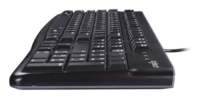 Teclado Com Fio Usb Logitech K120 Com Layout Abnt2 Cor de teclado Preto Idioma Português Brasil QWERTY