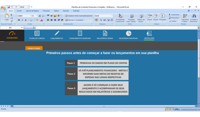 Planilha Excel Controle Financeiro Pessoal.
