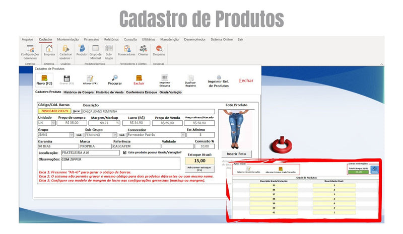 Sistema Completo Assistência Técnica Com Os, Vendas, Estoque