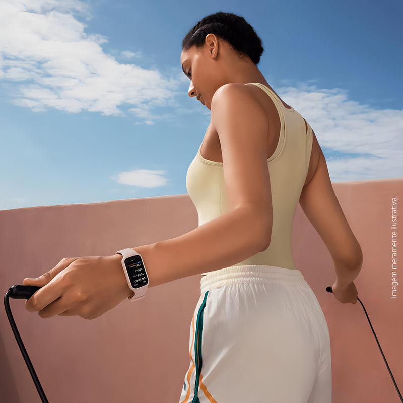 Xiaomi Smart Band Smart Band 9 Active Tela De 1.47 Com Pulseira De Tpu Com Caixa Cor Rosa