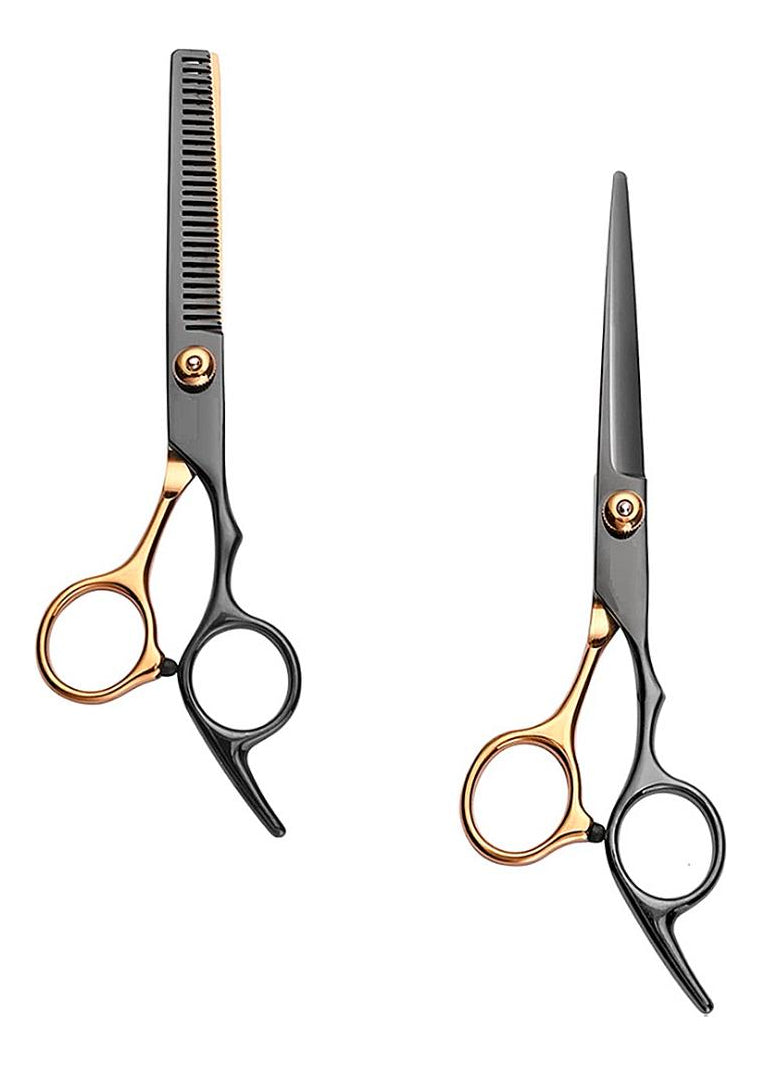 Kit Tesouras Barbeiro Cortar Cabelo Barba Jogo Profissional