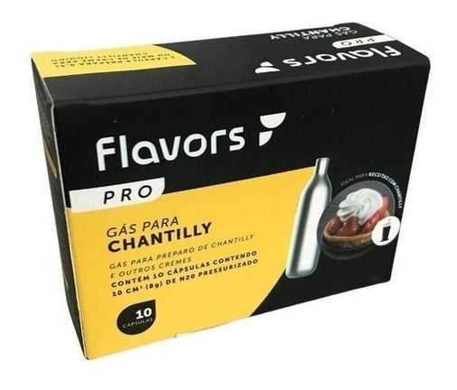 Gás Chantilly Moscow Mule Garrafa Sifão Kit 30 Capsulas N2o