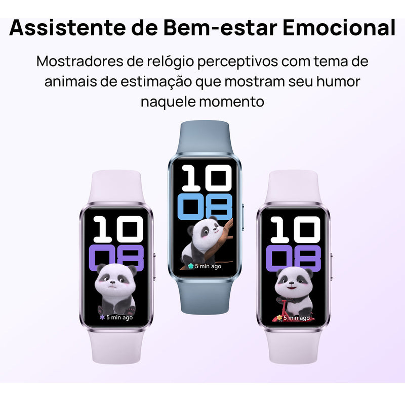Smartwatch HUAWEI Band 10 Caixa de Polímeros Duráveis Análise do Sono em Nível Profissional Assistente de Bem-estar Emocional Relógio Smartwatch Compatível com Android e iOS Preto