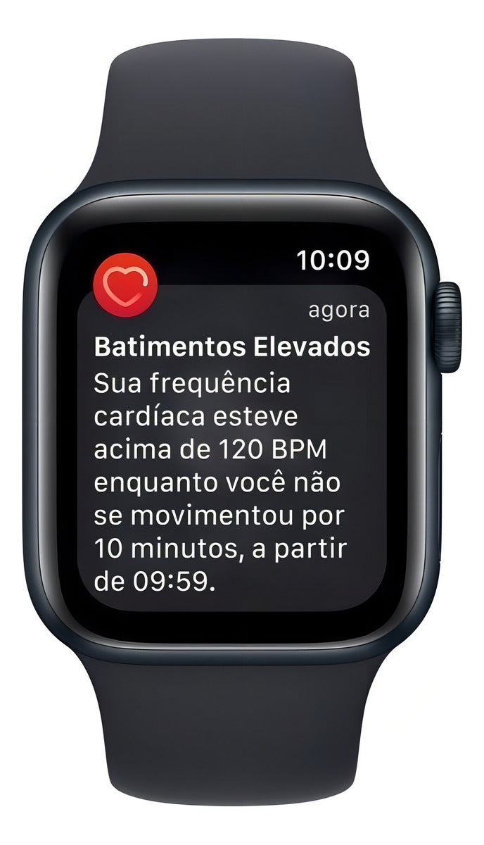 Apple Watch SE GPS - Caixa meia-noite de alumínio 40 mm - Pulseira esportiva meia-noite - 2 GERAÇÃO