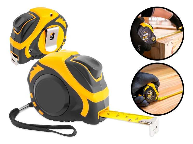 Trena De Aço 5mts X 19mm Auto Trava Vonder Plus