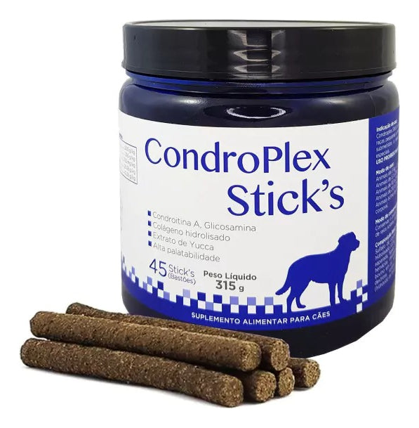 Suplemento Alimentar Condroplex Sticks Avert - 45 Unidades