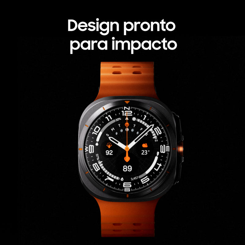 Samsung Galaxy Ultra Smartwatch Titânio Resistente A Água Caixa Preto Pulseira Preto