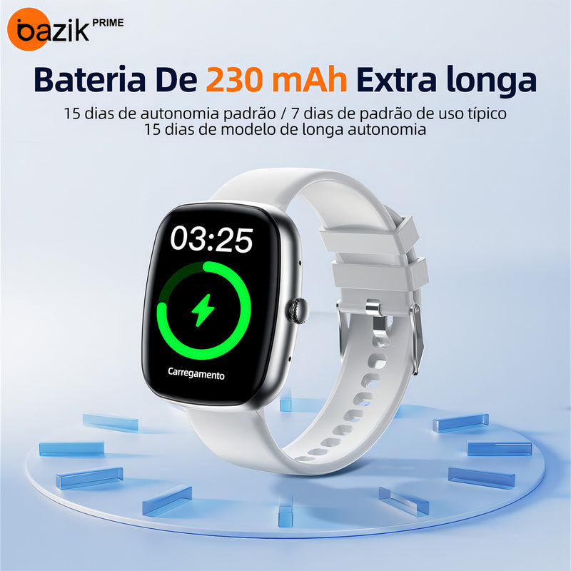 Relógio Inteligente Smartwatch Ultra Bazik Prime S35 Ultra Max, Masculino E Feminino Smartwatches Para Android, Ios 123 Modos Esporte Ip67 47mm Cor Rosa