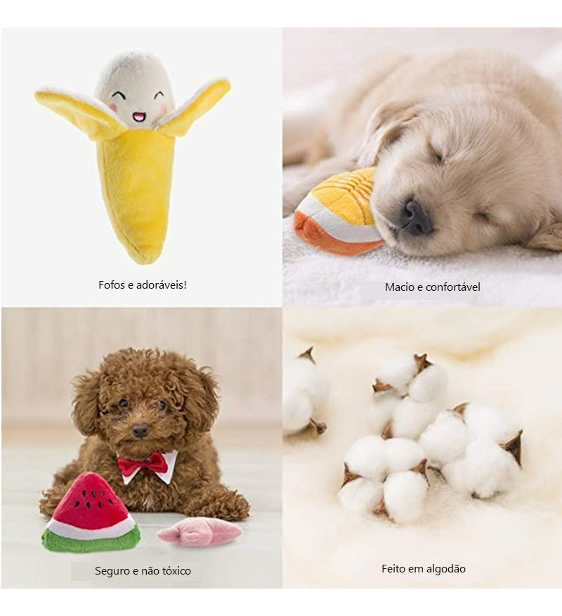 6 Brinquedo Pet Com Apito Maltes Filhote De Bulldog Francês