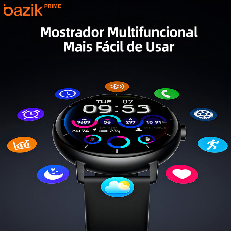 Relógio Inteligente Bazik Prime Gtr4 Pro 47mm Nfc Amoled Android Ios Relogio Smartwatch Masculino E Feminino Smartwatch Para Presente Minimalista Lançar Em 2025