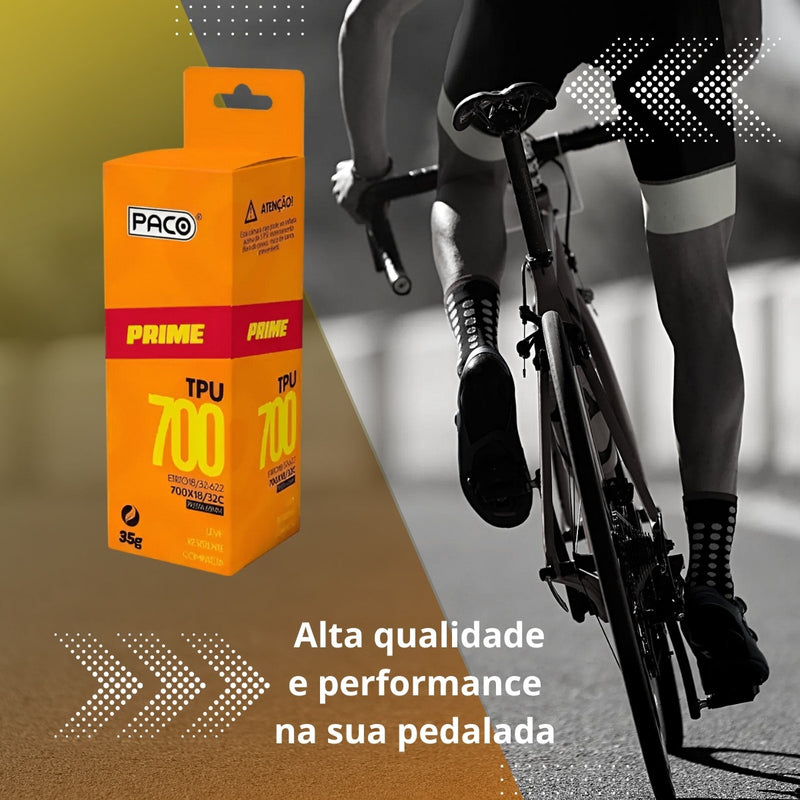 Câmara De Ar Tpu Speed 700x18-32c Presta 65mm Ultra Leve