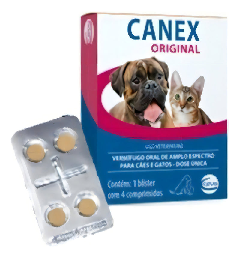 Remédio Para Verme Caes Gatos Vermífugo Pet Canex 3 Caixas