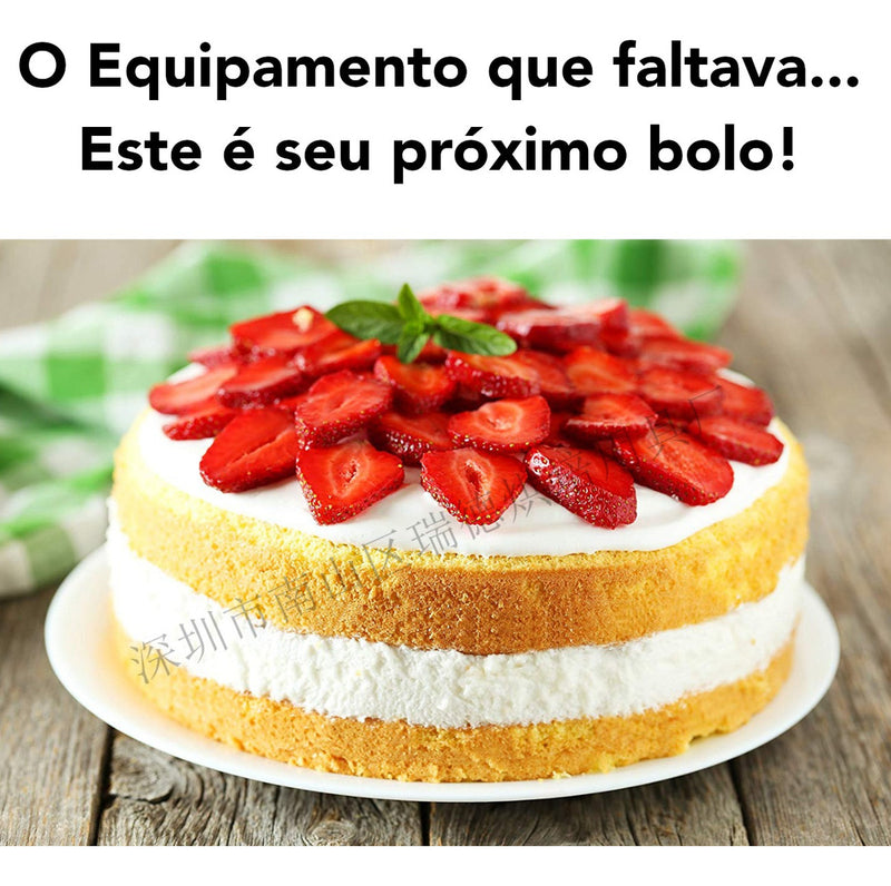 Nivelador Cortador Fatiador De Bolo Ajustável 2 Linhas Inox