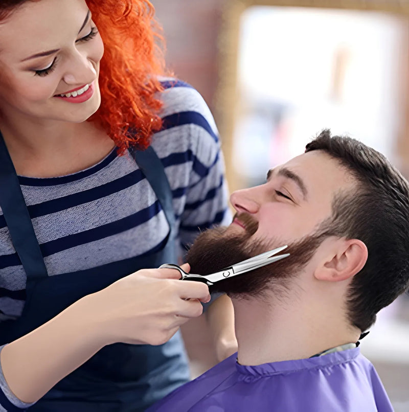 Tesoura Fio Laser Aço Cabelo Profissional Barbearia 6.5''