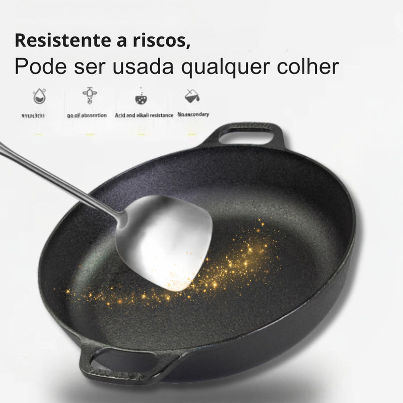 Conjunto Jogo Panela Caçarola Ferro Fundido Completo 11 Pçs