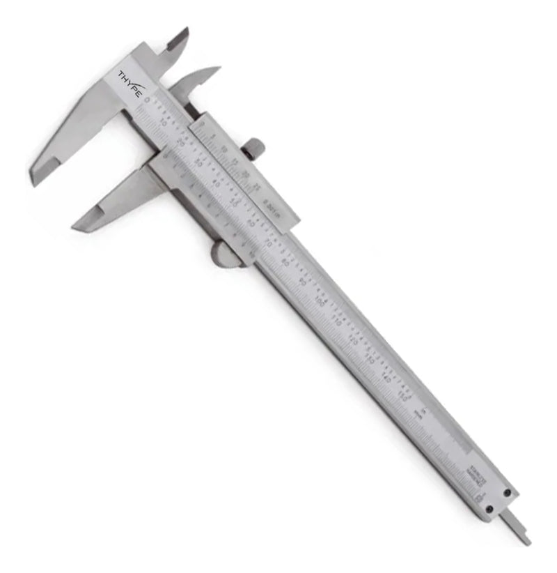 Paquimetro Manual Universal Analogico 150mm Aço Inox Estojo Thype