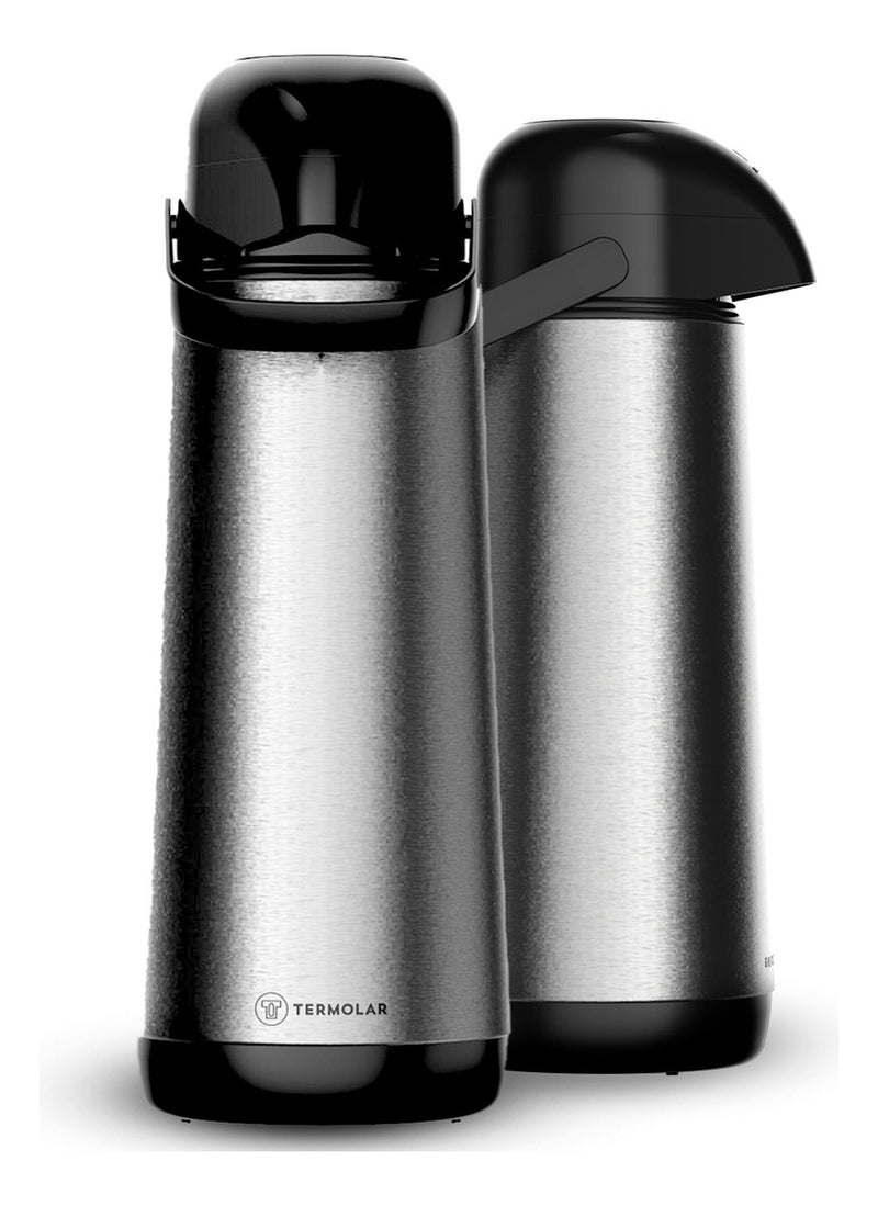 Garrafa térmica de pressão 1,8 litro Inox Lúmina Termolar