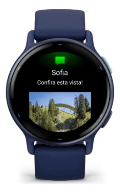 Relógio Garmin Vivoactive 5 Azul Marinho Monitor Cardíaco