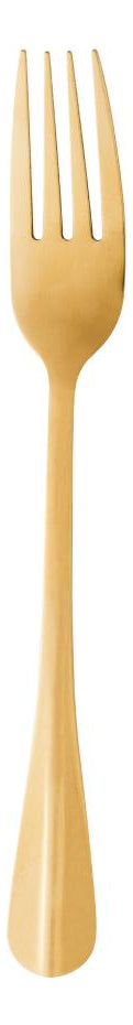 Conjunto 6 Garfos Para Mesas De Aço Inox Positano 20cm Lyor Cor do punho Dourado