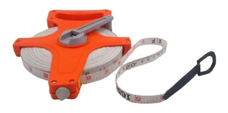Trena De 50 Metros Fita De Fibra De Vidro Aberta 50m X 14mm