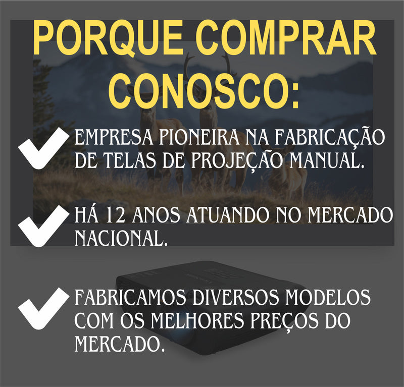 Tela Telão 150  Polegadas Para Projetores E Datashows