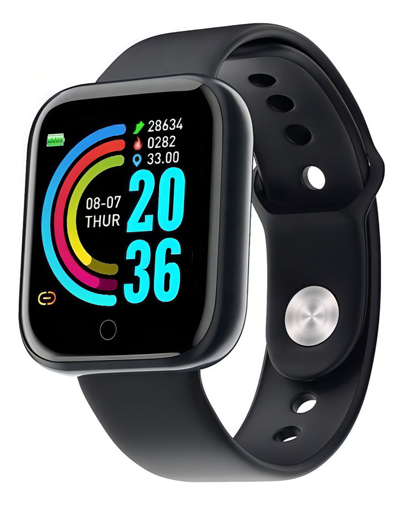 Relógio Smartwatch D20 Digital Inteligente P/ Homem Mulher Cor da caixa Preto Cor da pulseira Preto Cor do bisel Preto