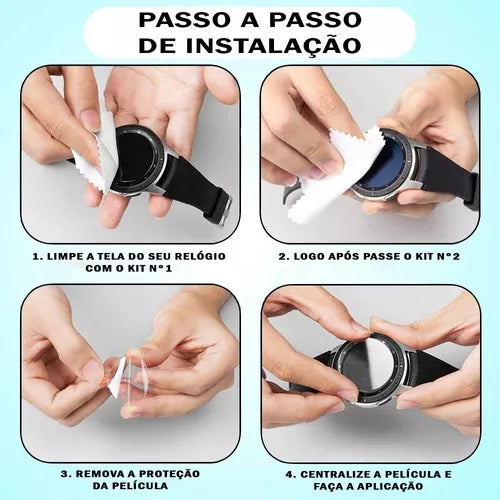 3 Peliculas De Vidro Temperado Protetora Marca 123smart 123-isl-01 Compativel Com Samsung Galaxy Watch 4 5 6 7 8 44mm Sm-r870 R875 R910 R915 R940 R945 L315 L310 L330 L335
