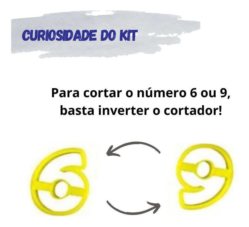 Kit Cortador De Números Para Velas De Biscuit - Premium