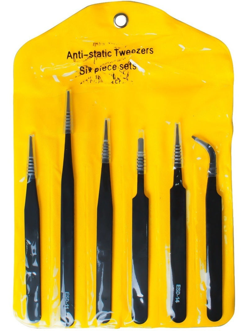 Kit Espátula De Aço +pinças Anti Estática Eletrônica Celular