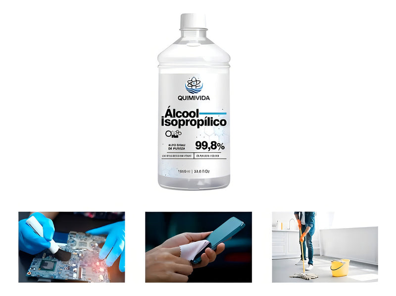 Limpador De Tela Quimivida Alcoolisopropilio 1l Isopropanol