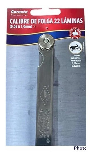 Calibre De Folga C/ 22 Laminas Regulagem Válvulas Carro Moto