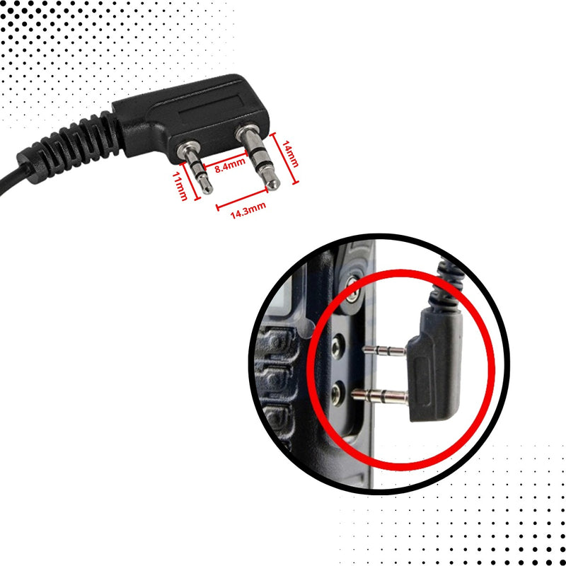 Kit 10 Fone De Ouvido De Radio Comunicador Baofeng 777s Uv5r