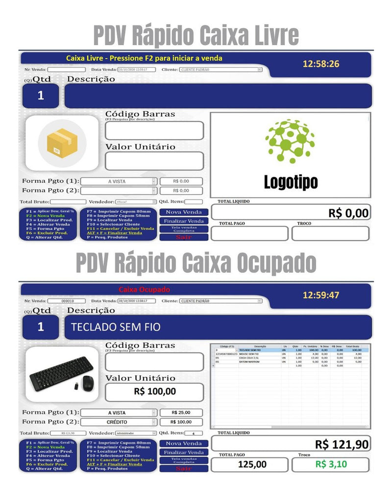 Sistema P/ Loja, Controle De Estoque, Pdv, Caixa, Vendas