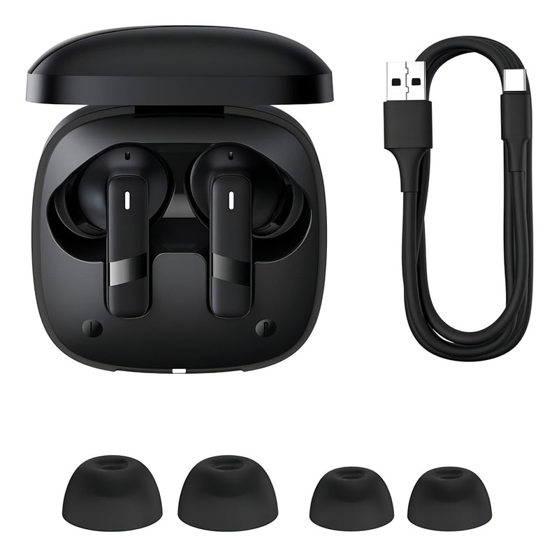 Fone De Ouvido Baseus Sem Fio Bowie E20 Bluetooth 5.3 Cor Preto