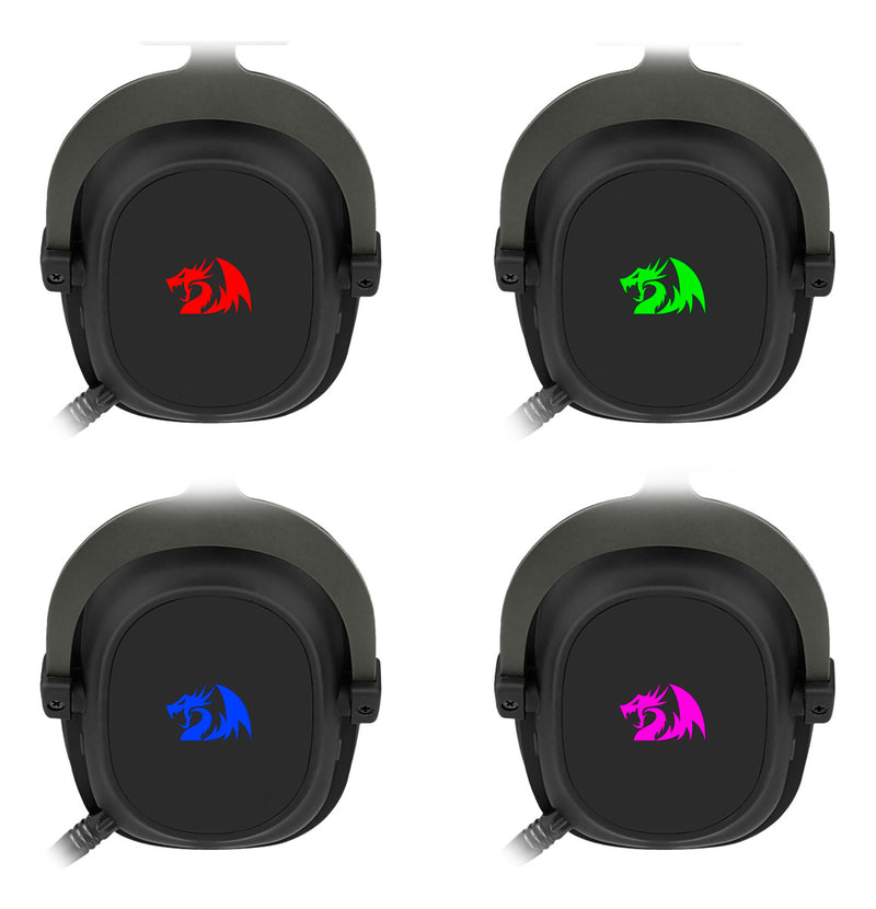 Headset Gamer Redragon H510-Pro Zeus Rgb Wireless 7.1 53mm Preto