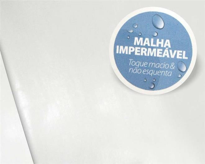 Protetor De Travesseiro Malha 100% Impermeável - Kacyumara Cor Branco Liso