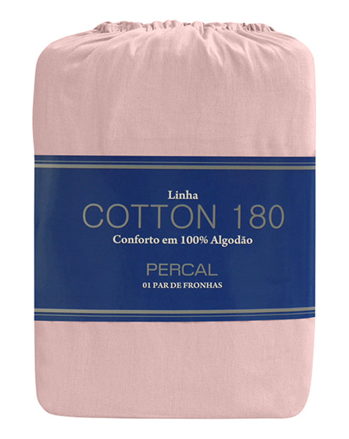 Par De Fronhas 0.50x0.70m Zelo Cotton 180 Rosê Liso