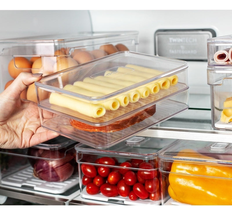 Porta Frios Duplo Geladeira Clear Fresh Natural Ou Cozinha Cor Água
