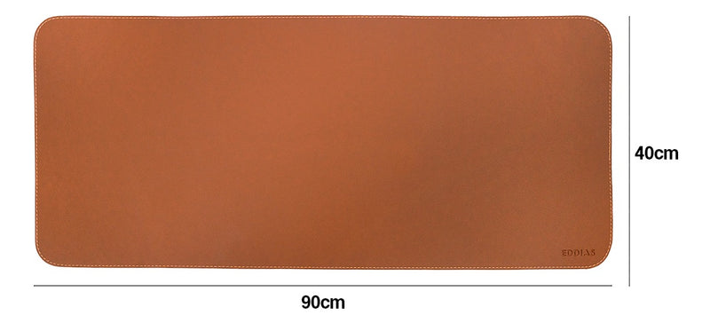 Mousepad Grande Preto 90x40 Deskpad Couro Antiderrapante Mesa Computador Notebook Eddias
