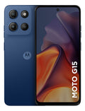 Smartphone Motorola Moto G15 - 128gb 12gb (4gb Ram+8gb Ram Boost) E Camera 50mp Com Ai E Night Vision Bateria De 5200 Mah Tela Fhd+ 6.7 Com Superbrilho Nfc Azul Claro