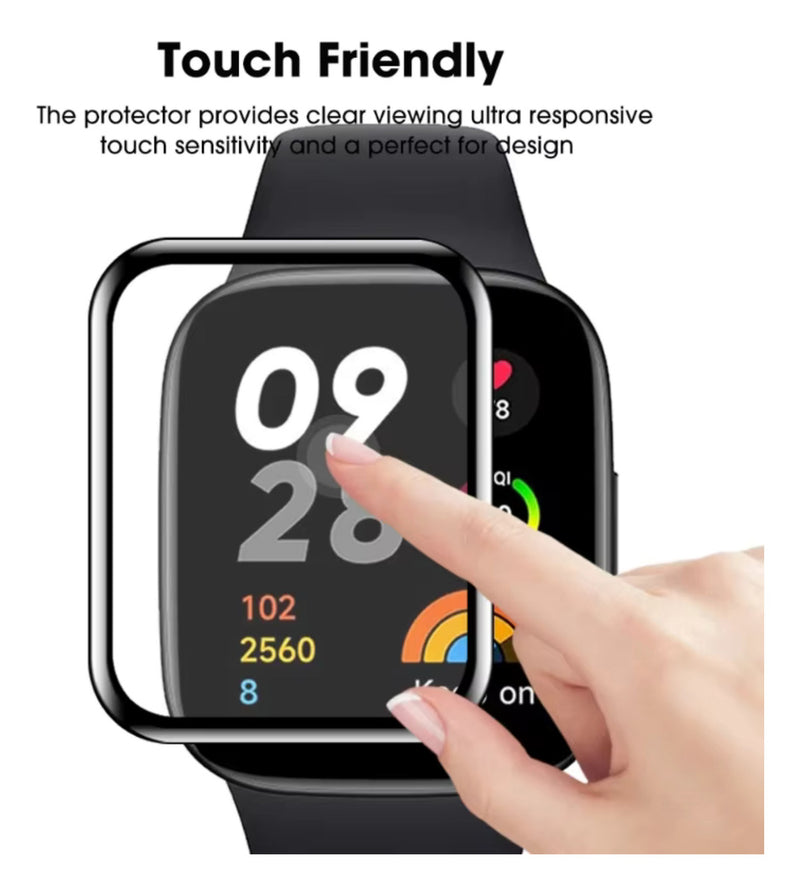 Película 3d 9d Cerâmica Para Redmi Watch 3 4 5 Active Lite