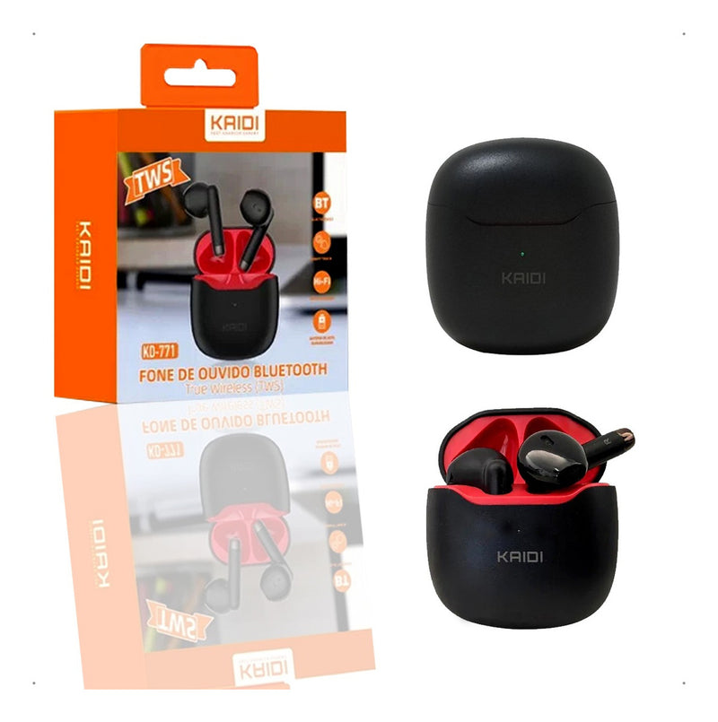 Fone De Ouvido Sem Fio Kaidi Tws Bluetooth 5.0 Touch Kd-771